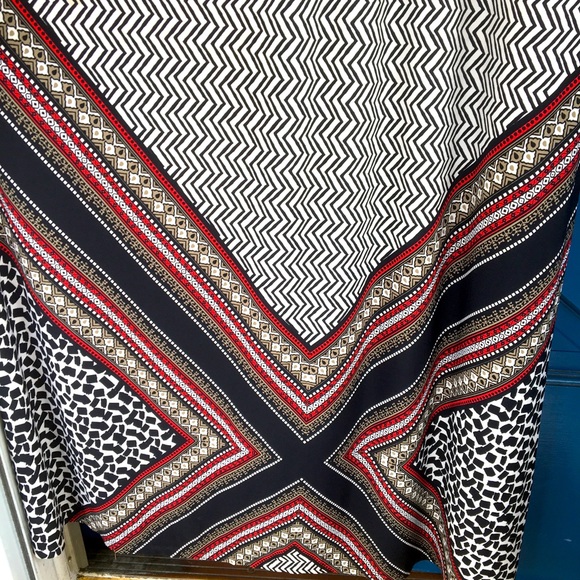 Empire Waist Multi Color Maxi Dress Awesome Designs Excellent Condition Chicos 2 - Picture 10 of 15